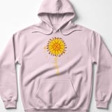 Pickleball Gildan Fleece Hoodie, pickleball Sunflower Stem Graphic, Court Pullover thumbnail 8