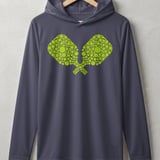 Pickleball Sport-Tek Performance Hood, Crossed Pickleball Paddles Mosaic Art Print, Lightweight Hoodie thumbnail 2