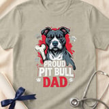 Proud Pit Bull Dad Tee | Pit Bull Dad Shirt | Pittie Dad Gift | Dog Dad Apparel thumbnail 4