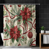Christmas Poinsettia Tumbler Design, Digital Download, Floral Junk Journal, Watercolor Flower Background, Colorful Flowers Digital Papers thumbnail 10