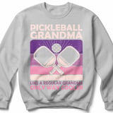 Pickleball Gildan Crewneck Sweatshirt, Pickleball Grandma Like A Regular Grandma Only Way Cooler, Court Warm Up thumbnail 7