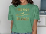 I Destroy Silence Trombone Graphic Tee thumbnail 8