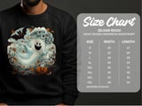 Halloween Ghost Cat Pumpkin T-Shirt, Gone with the Wind Boo Tee, Spooky Season Shirt, Autumn Fall Tee, Bat Kite Halloween Tshirt thumbnail 4