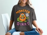 Pickleball Comfort Colors Shirt, Monster Dinks, Vintage Graphic Tee thumbnail 3