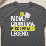 Pickleball Sport-Tek Performance Tee, Mom Grandma Pickleball Legend Graphic, Dinkeries Active Open Play Court Apparel thumbnail 8