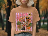Summerween Vibes Shirt, Spooky Summer Pumpkin Skeleton Beach Cat Hoodie, Halloween Vacation Aesthetic Sweatshirt, Cute Beach Goth T-Shirt thumbnail 9