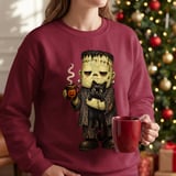 Spooky Monster Coffee Cat Tee thumbnail 12