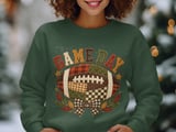 Game Day Sweatshirt Vintage Fall Football Hoodie Coquette Patchwork Football Shirt Cute Tailgate Tote Bag Autumn Gameday Mom Gift thumbnail 17