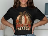 Pumpkin Season Tee or Sweatshirt, Faux Patchwork Design thumbnail 12