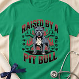 Raised By A Pit Bull Tee | Pit Bull Lover Shirt | Pittie Apparel | Bully Breed Gift thumbnail 9