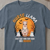 Halloween Nurse Llama Tee thumbnail 1