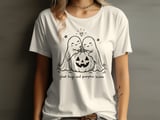 Ghost Hugs and Pumpkin Kisses Tee or Sweatshirt thumbnail 1
