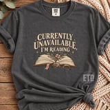 Currently Unavailable I'm Reading PNG, Vintage Bookish Sublimation Design, Floral Book Lover Shirt Graphic, Cozy Reader Clipart Download thumbnail 6