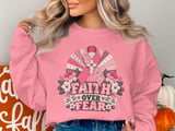 Faux Patchwork Faith Over Fear Tee thumbnail 19