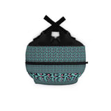 Vibrant Teal Pink Leopard Print Backpack, Aesthetic Animal Pattern School Bag, Custom Spiral Notebook Set thumbnail 8