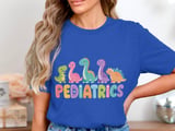 Pediatrics Dinosaurs Nurse T-Shirt: Cute Peds Crew Appreciation Tee thumbnail 7