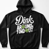 Pickleball Gildan Fleece Hoodie, Dink Around & Find Out, Warm Pickleball Player Court Pullover thumbnail 1