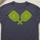 Pickleball Sport-Tek Performance Tee, Crossed Pickleball Paddle Mosaic Graphic, Athletic Court Apparel thumbnail 9
