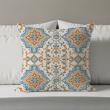 Moroccan Tile Pillow Case | Bohemian Throw Pillow Cover | Mediterranean Decor | Boho Cushion Cover | Accent Pillow thumbnail 8