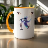 Halloween Mug, Singing Ghost, Cat Mug, Spooky Season, Cute Ghost, Music Lover Gift, Halloween Party, Unique Mug, Gift for Cat Lover thumbnail 9