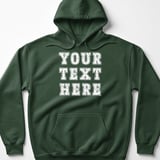 Custom Text Hoodie thumbnail 4