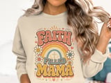 Faith Filled Mama Retro Christian Design | Groovy Rainbow Cross Digital Graphic | Vintage Style Spiritual Other thumbnail 17