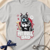 Proud Pit Bull Dad Tee | Pit Bull Dad Shirt | Pittie Dad Gift | Dog Dad Apparel thumbnail 7