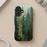 Stained Glass Pine Forest MagSafe® Phone Case thumbnail 5