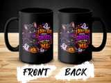 I Dont Run From Ghosts Black Cat Mug thumbnail 12