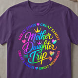 Mother Daughter Trip Rainbow T-Shirt thumbnail 2