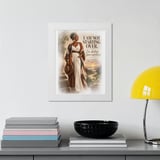 Black Woman Empowerment Wall Art Poster, Framed Poster with Inspirational Quote Starting from Experience Print, Healing Aesthetic Decor thumbnail 3