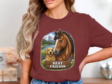 Horse And Dog Best Friends Tee thumbnail 5