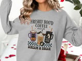 Freshly Boo'd Coffee Tumbler, Halloween Tumbler, Spooky Season, Coffee Lover Gift, Ghost Bat Pumpkin, Scream and Sugar Tumbler thumbnail 3