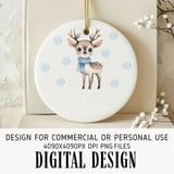 Baby Deer First Christmas Digital Ornament thumbnail 1