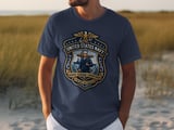 United States Navy Crest T-Shirt | Patriotic USN Sailor Military Pride Apparel | Honor Courage Commitment Veteran Gift Tee thumbnail 1