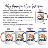 Sorry Im Late Cat Digital Mug Wrap thumbnail 3