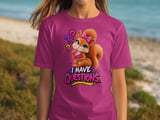 I Have Questions Sally the Squirrel Tee thumbnail 9