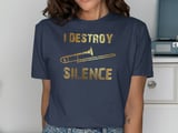 I Destroy Silence Trombone Graphic Tee thumbnail 9