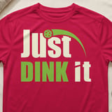 Pickleball Sport-Tek Performance Tee, Just DINK it Graphic, Moisture-Wicking Pickleball Court Apparel thumbnail 6