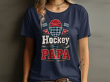 Hockey Papa Tee or Sweatshirt thumbnail 1