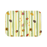 Fall Shower Curtain and Bath Mat Set, Rustic Autumn Botanical Bathroom Decor, Vintage Cottagecore Leaves Acorn Pinecone Yellow Green Decor thumbnail 15