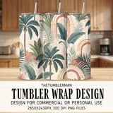 Tropical Palm Trees Digital Pattern Bundle, Jungle Leaves Digital Paper, Seamless Palm Pattern, Summer Print, Digital Design, Etsy Printable thumbnail 2