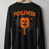 Pickleball Sport-Tek Long Sleeve Tee, Pickleween, UV Protection Athletic Performance Sun Shield Shirt thumbnail 1