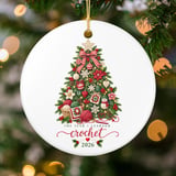 Crochet Christmas Ornament 2026, The Year I Learned Crochet Keepsake, Yarn Lover Tree Decor, Holiday Crafting Gift for Crocheter thumbnail 3