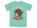 Overstimulated Raccoon Cowboy Graphic T-Shirt thumbnail 9