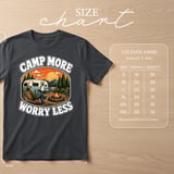 Retro Camp More Worry Less T-Shirt thumbnail 2