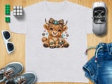 Cute Highland Cow Coffee Tee thumbnail 8