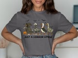 Halloween Goose T-Shirt, Horror Costume Geese, Funny Spooky Season Tee, Halloween Party Apparel, Animal Lover Shirt thumbnail 5