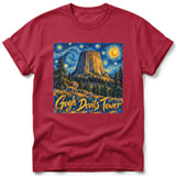 Gogh Devils Tower ~ Comfort Colors Premium Tee thumbnail 2