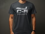 C-5 Galaxy T-Shirt, Military Aircraft Graphic Tee, Aviation Enthusiast Shirt, Air Force Plane Crew Top, Pilot Airplane Gift for Him thumbnail 1